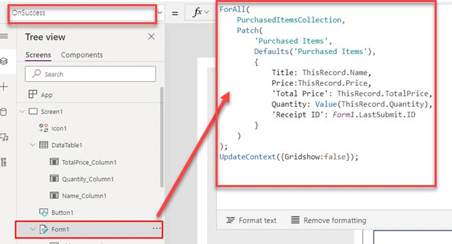 Receipt Processing Using AI Builder In PowerApps