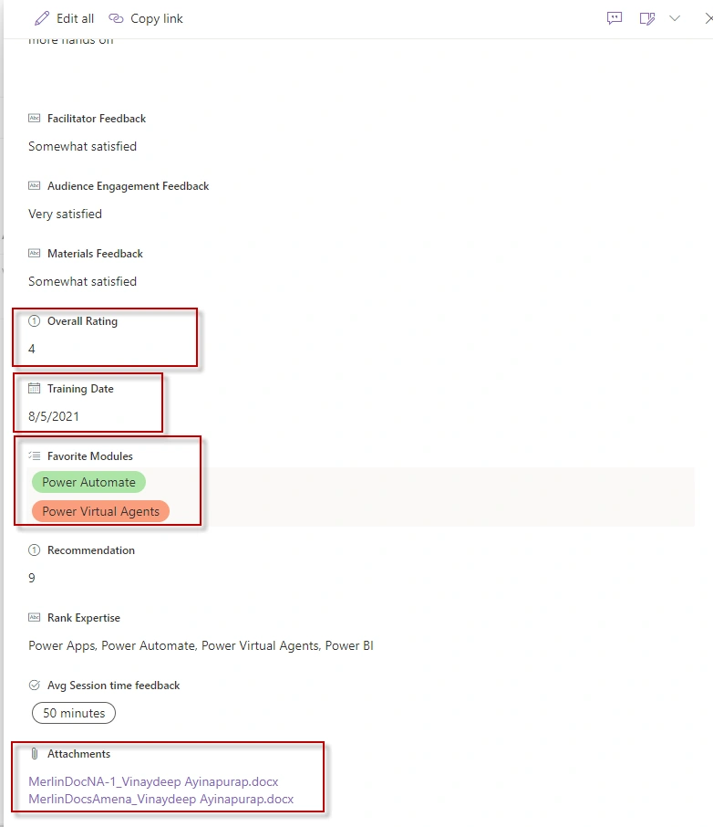 Recording Microsoft Form Responses in SharePoint