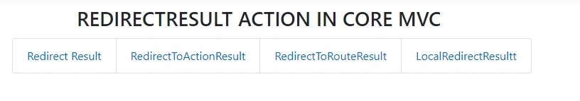 Redirect Action Result In ASP.NET Core MVC
