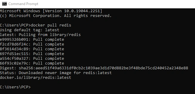 Redis Cache Image using Docker
