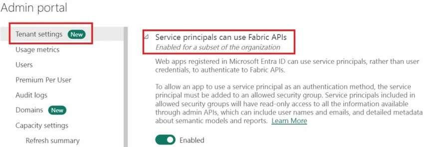 Admin portal-