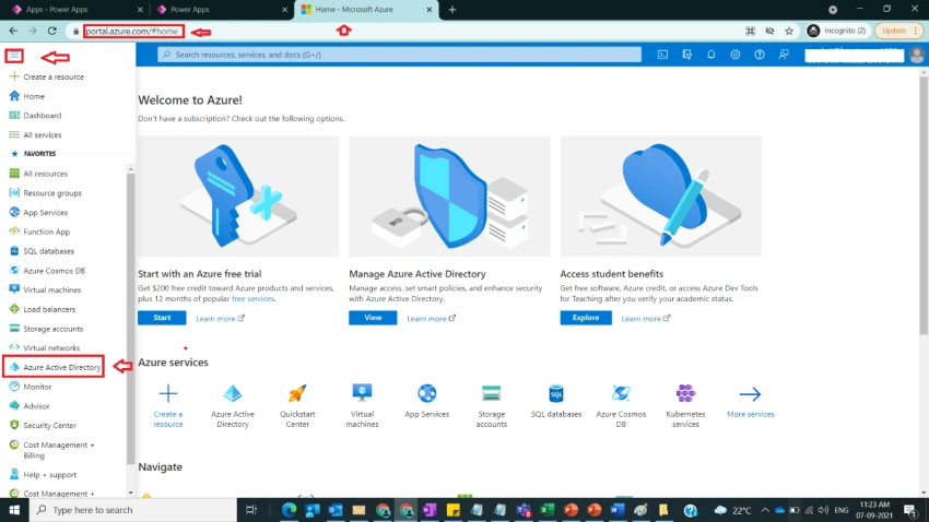 Register an App in Azure Active Directory with Dynamics CRM Trial Environment