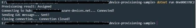 Device provisioning