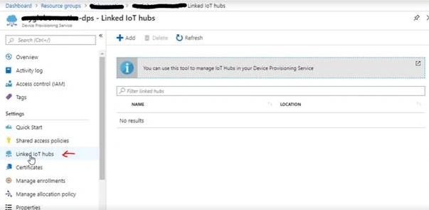 Linked IOT hubs
