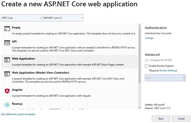 Registration Razor Page In ASP.NET Core Razor Pages Web Application