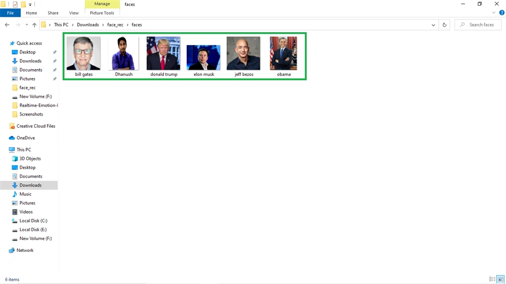 Recognizing The Faces By Capturing The Faces Using Python