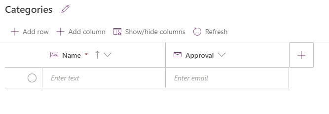 Relationship between tables in Dataverse using PowerApp from MS Team