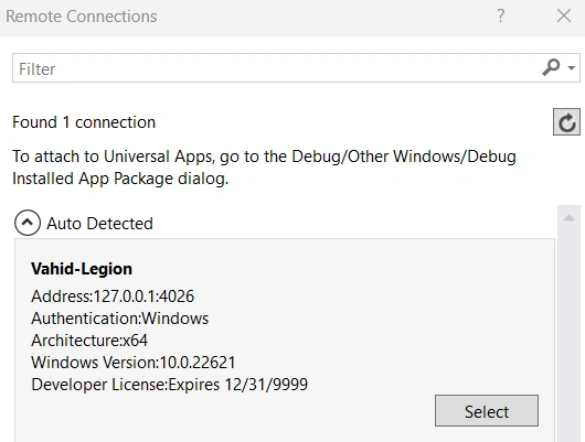 Remote Debugging ASP.NET Core