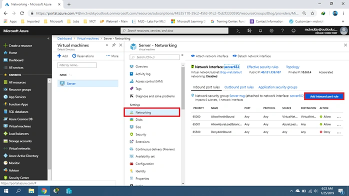 Remote Desktop Connection Error In Microsoft Azure