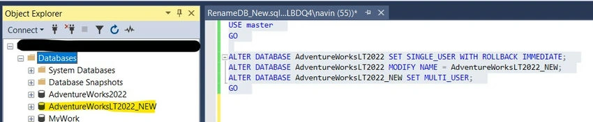 Object Explorer
