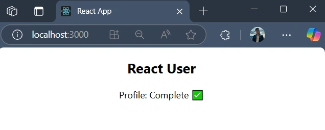 React user