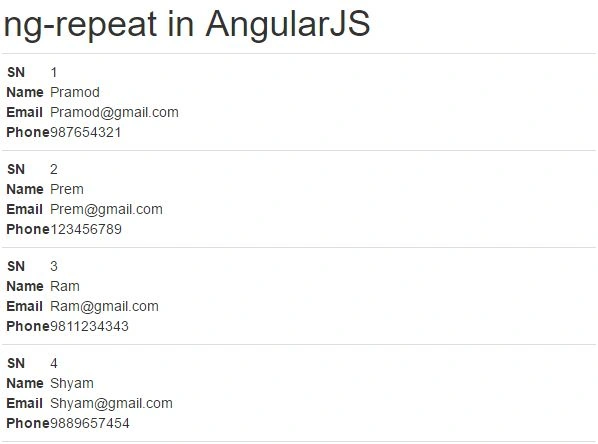 see output