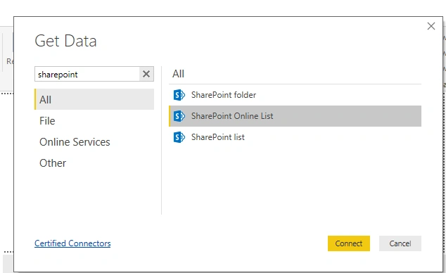Reporting Using Power BI With SharePoint As Data Source