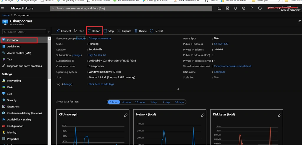 Resizing The Virtual Machine In Azure Cloud