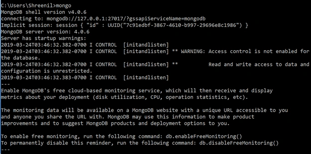  Command prompt 