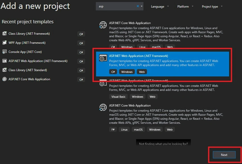 Add a new project