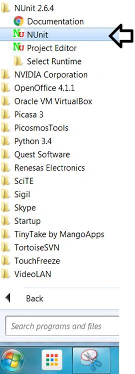 NUnit installed