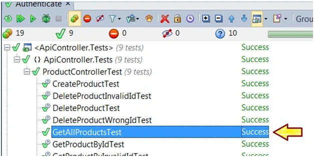 Result on TestUI