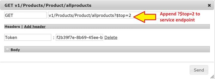 top query option