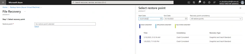 How to Restore either Data from a Virtual Server Hard drive, or the Entire Virtual Server, in any Region