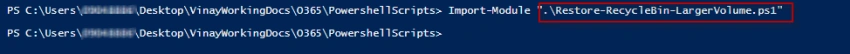 Restoring Larger Volume from SharePoint Recyclebin
