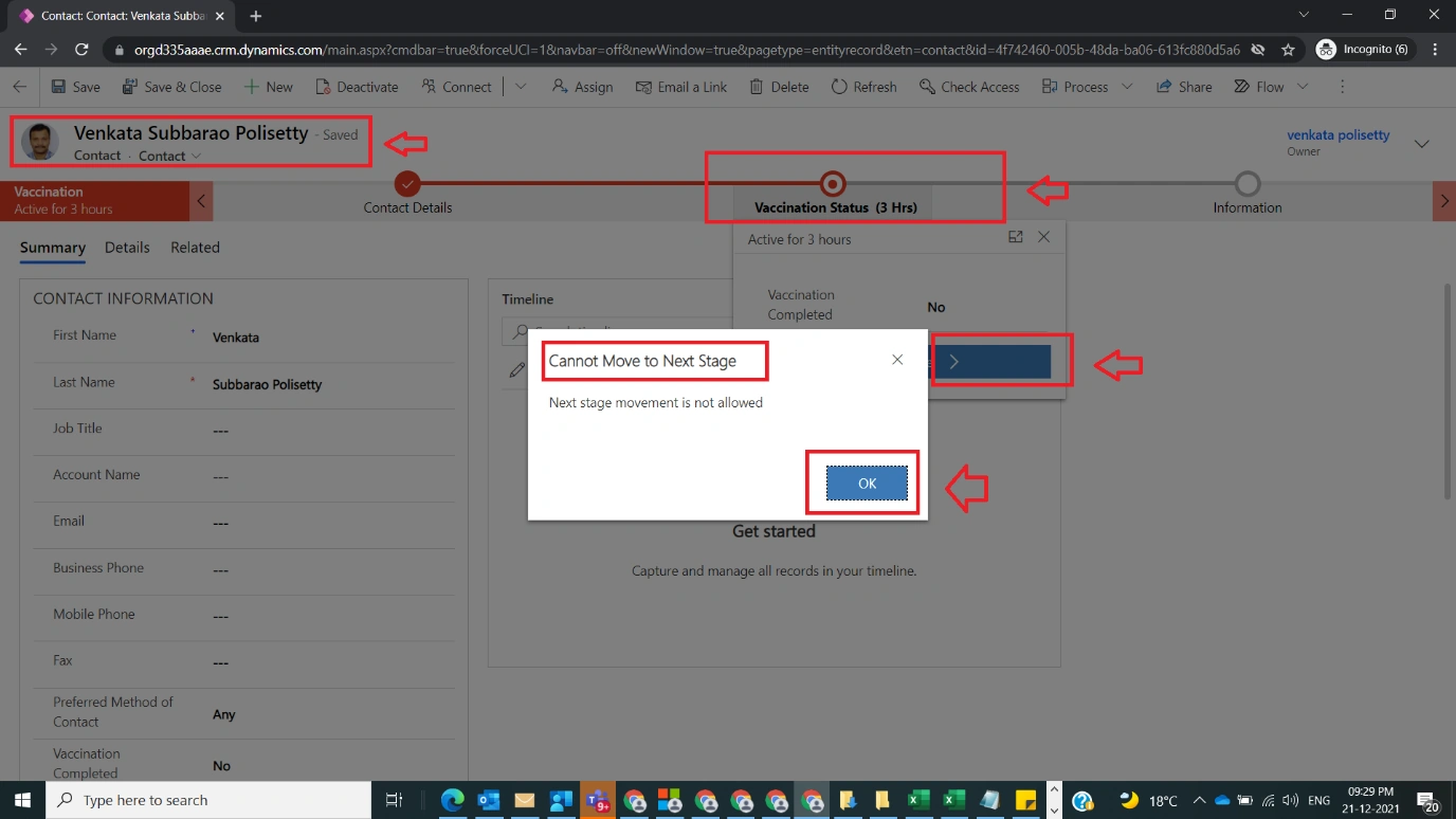 Restrict Manual Movement of Stages using JavaScript in BPF Figure 8