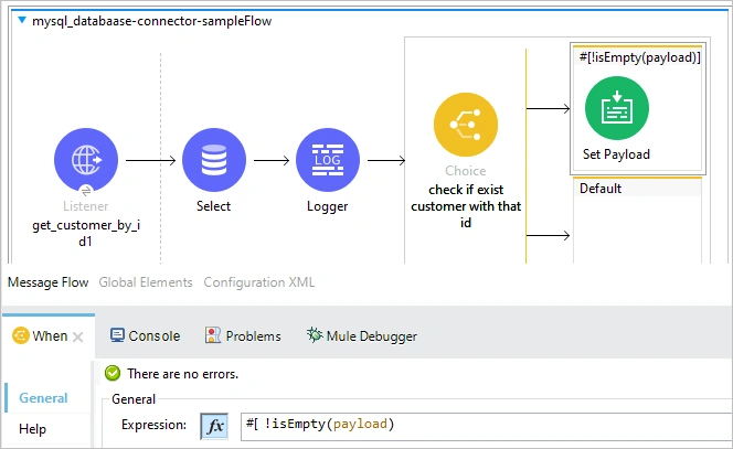 Retrieve data from database based on conditions in MuleSoft