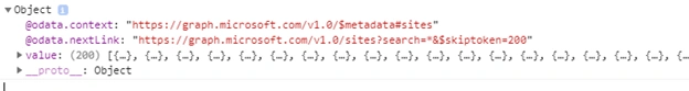 Retrieve Site Collections And SubSites Using Microsoft Graph API