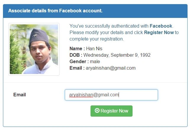 Retrieve Details from Facebook in ASP.NET Core Application