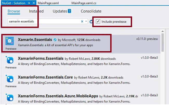 Retrieving Appinfo In Xamarin Forms Application Using Xamarin Essentials For Android And UWP