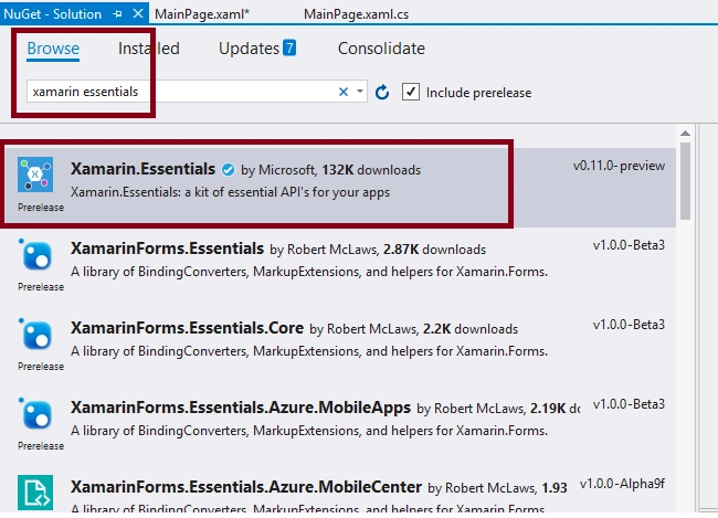 Retrieving Device Display Information in Xamarin Forms application using Xamarin Essentials for Android and UWP