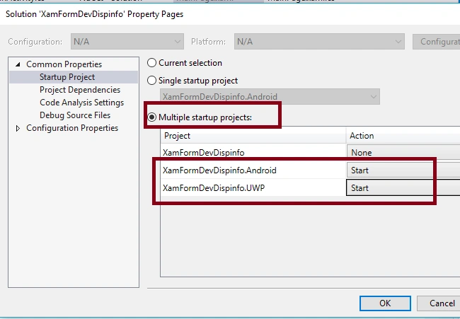 Retrieving Device Display Information in Xamarin Forms application using Xamarin Essentials for Android and UWP