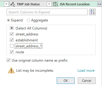 Reverse Geo Coding Using Google Maps API In Power Query