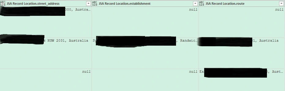 Reverse Geo Coding Using Google Maps API In Power Query