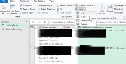 Reverse Geo Coding Using Google Maps API In Power Query