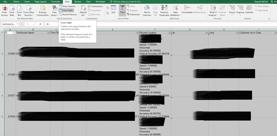 Reverse Geo Coding Using Google Maps API In Power Query