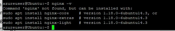 Nginx -v