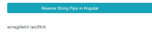 Reverse String pipe