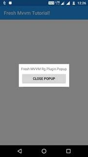Rg Popup In Xamarin.Forms Using Fresh MVVM