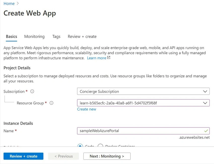 Create Web