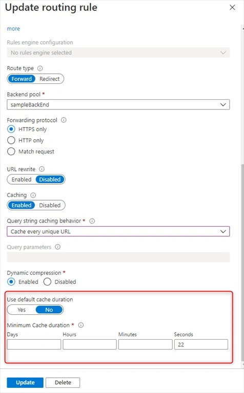 Expiring cache