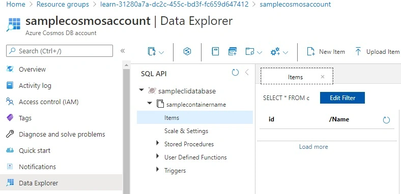 Checking Azure Portal