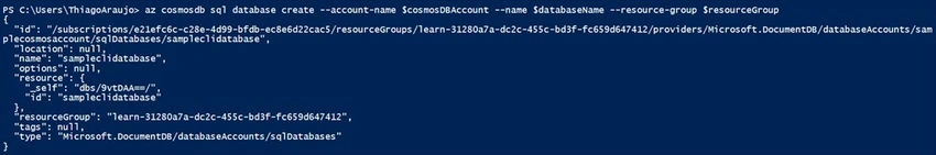  Cosmos DB Database