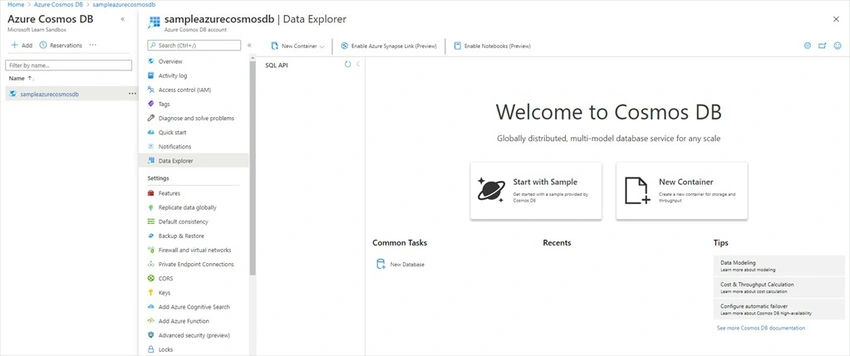 Data explorer