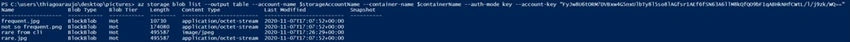 Listing Blobs