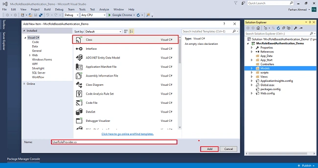 Role Based Authentication In ASP.NET MVC
