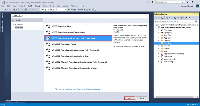 Role Based Menus In ASP.NET MVC