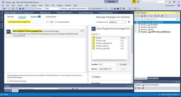 Xamarin.forms