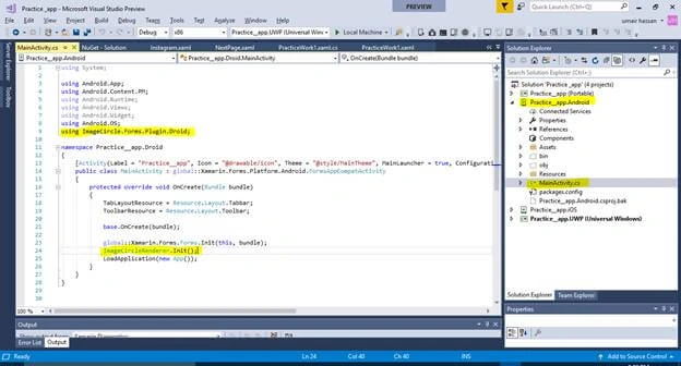 Xamarin.forms