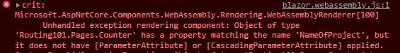 Routing 101 in Blazor